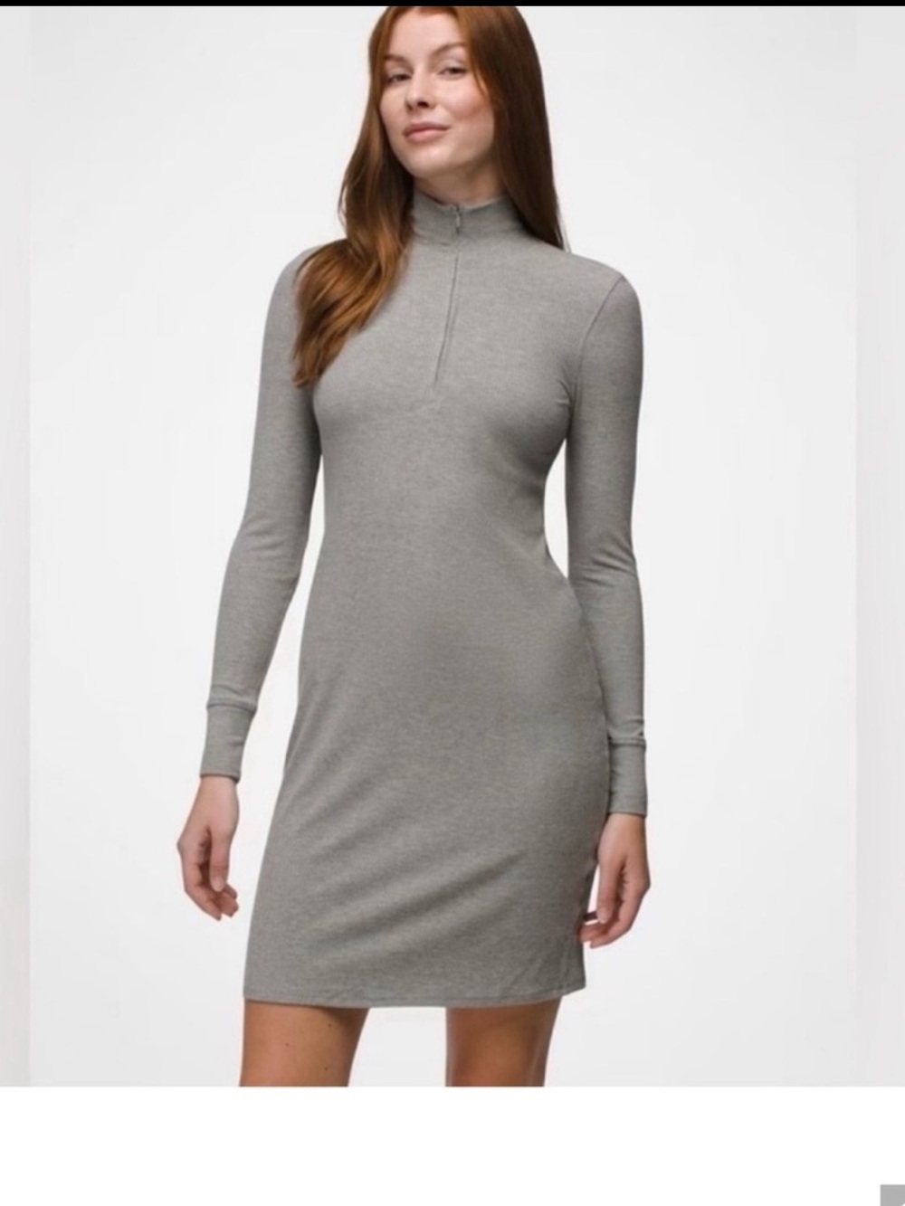 Prana Foundation Rib Long Sleeve Dress